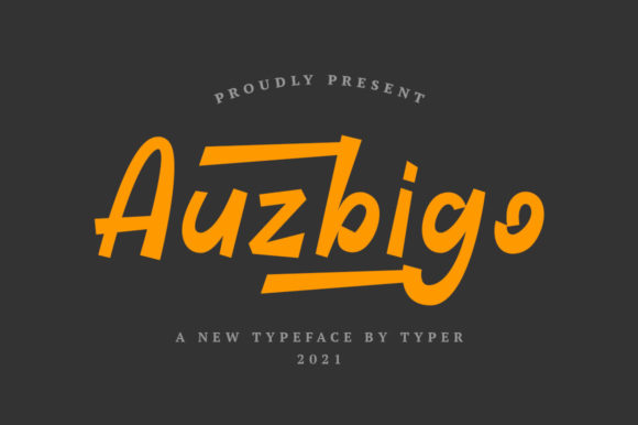 Auzbigo Font: Testing a Friendly Display Typeface