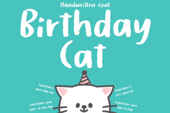Birthday Cat Font: A Friendly Display Typeface for Editorial Design
