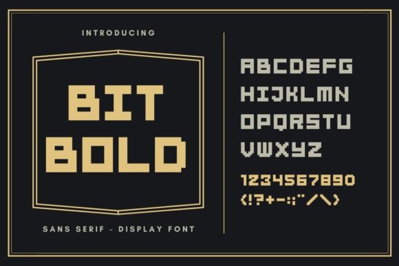 BitBold Font Review: A Pixelated Display Typeface for Digital Designers