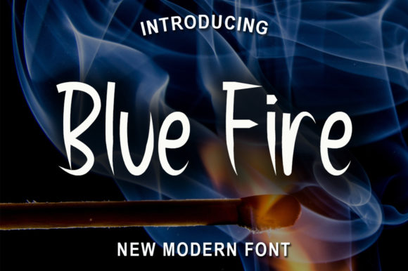 Blue Fire: A Cool Display Font for Bold Branding and Creative Projects