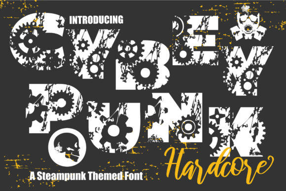 Cyberpunk: A Bold Display Font for Modern Branding Projects