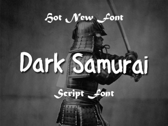 Dark Samurai: A Display Font That Elevates Small Business Branding