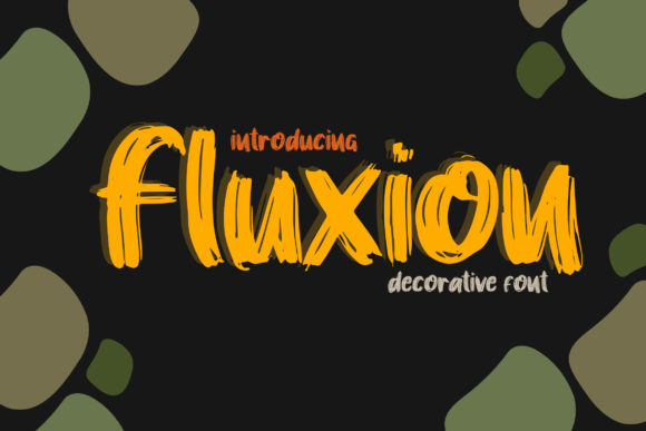 Fluxion Font: Elevating Digital Layouts with Brushed Display Type