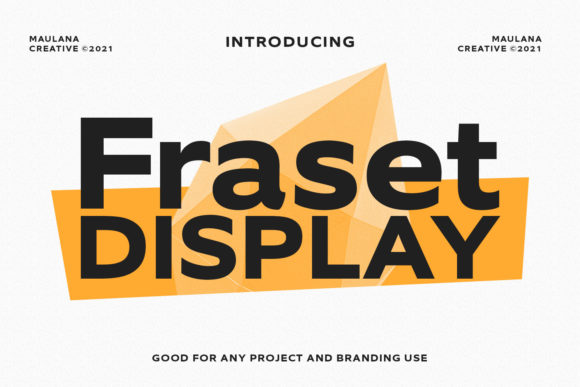 Fraset Display: A Bold Sans Serif Font for Creative Web Design