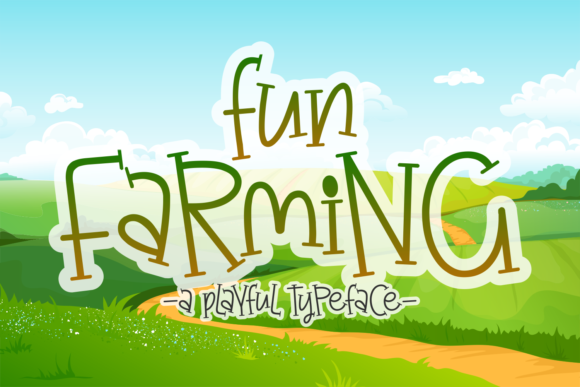 Fun Farming: A Joyful Display Font for Crafters and Makers