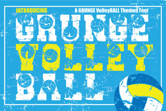 Grunge Volleyball: A Bold Display Font That Elevates Campaign Typography