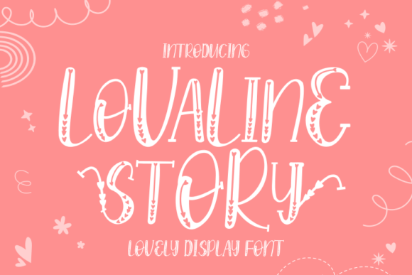 Lovaline Story: A Cheerful Typeface for Editorial Charm