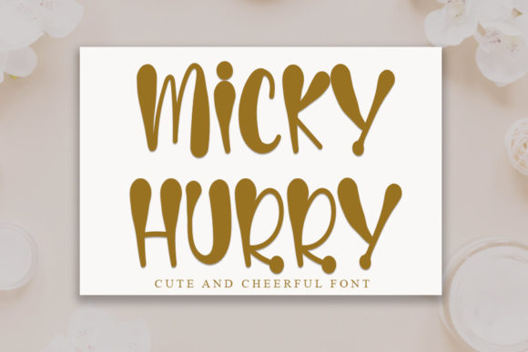 Micky Hurry: A Fresh Display Font for Modern Editorial Design