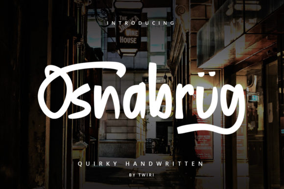 Osnabrug: A Stylish Display Font for Modern Editorial Design