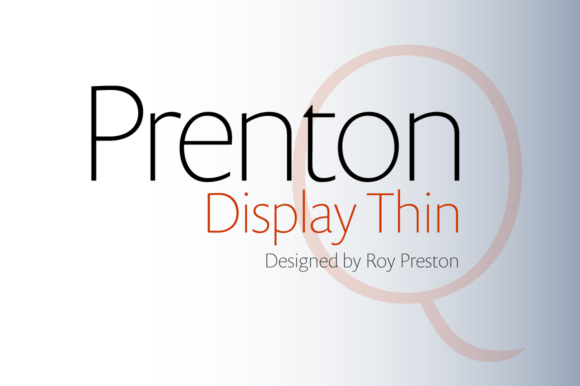 Prenton Display Thin: A Modern Sans Serif Font for Editorial Design