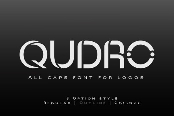 Qudro: A Futuristic Display Font for Bold Brand Campaigns