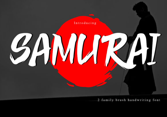Samurai: A Bold Display Font for Handmade Labels, Invitations & Shop Branding