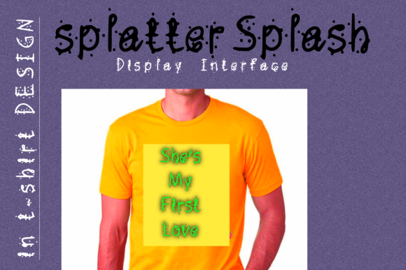 Splatter Splash Font: Playful Type for Makers