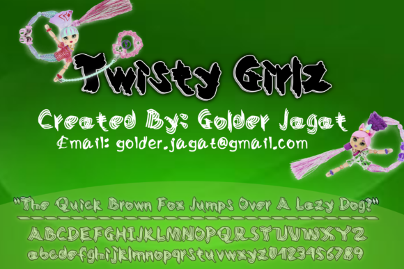 Twisty Girlz Font: A Playful Typeface for Web Design