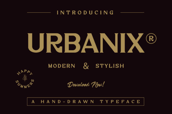 Urbanix: A Modern Serif Font for Crafters and Product Designers