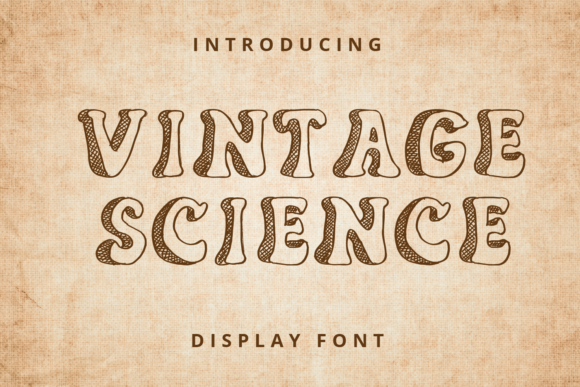 Vintage Science: A Bold Display Font for Scroll-Stopping Digital Campaigns