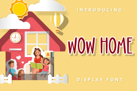 Wow Home: A Joyful Display Font for Modern Web Design Projects