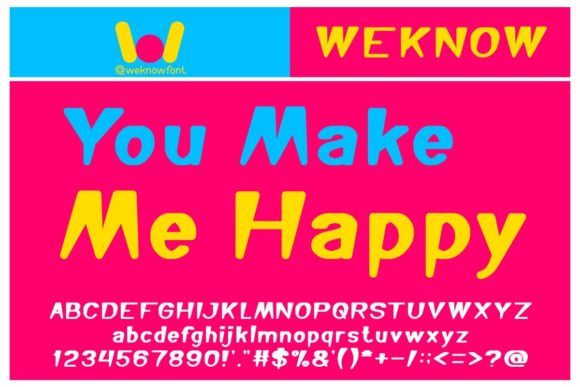 You Make Me Happy: A Cheerful Display Font for Editorial Joy
